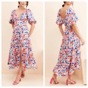 NWOT For Love & Lemons Gianna Midi Dress